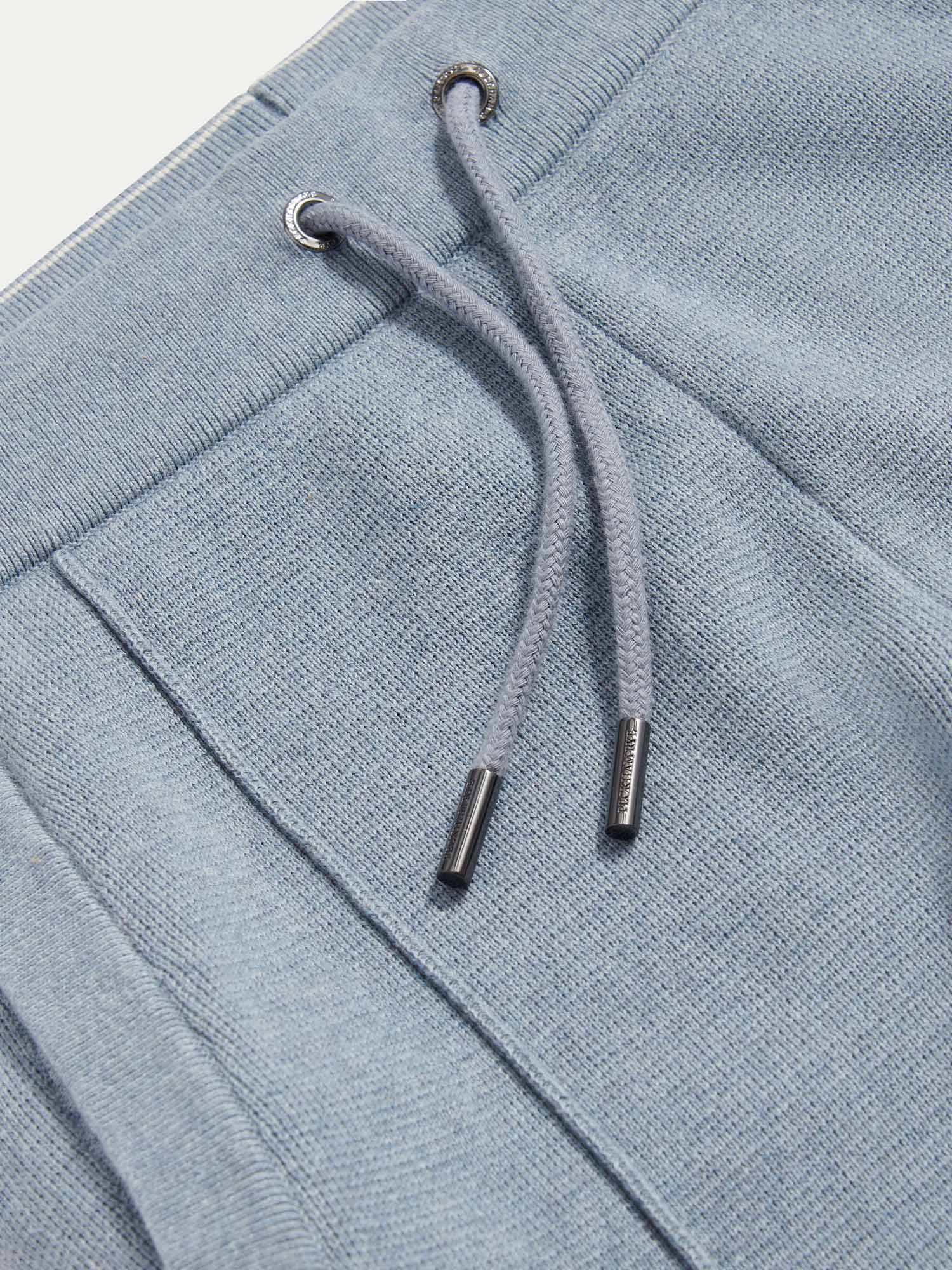 Detailed View of Peckham Rye Milano Knit Blue Blizzard Sweatpant PRY0338-J86